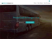Tablet Screenshot of justcoachhire.co.uk